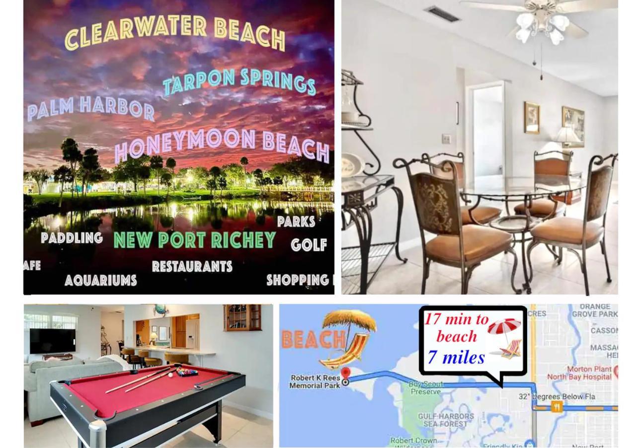 Villa "Impressa" - Billiard,Ping-Pong Table, Lanai, Fire Pit, Bbq Grill, View, Patio, Back Yard New Port Richey Eksteriør billede